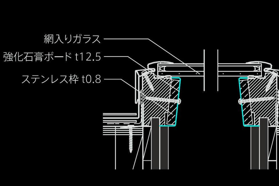 日本ベルックス - FS SRスチール補強天窓 - 「30分耐火の屋根」への対応